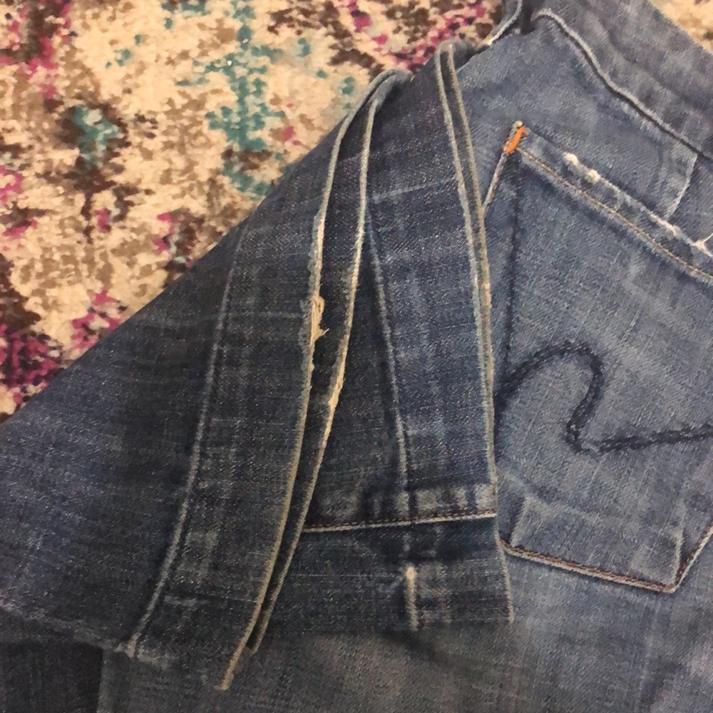 COH FAYE STRETCH low waist full leg Jeans SZ 27 - Picture 4 of 14